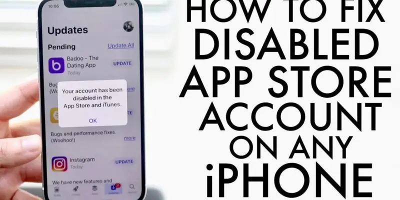 How to fix "Your Account Has Been Disabled In The App Store and iTunes" - 1