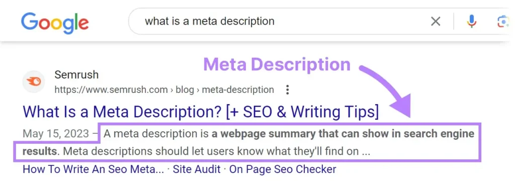 Meta Description Optimization