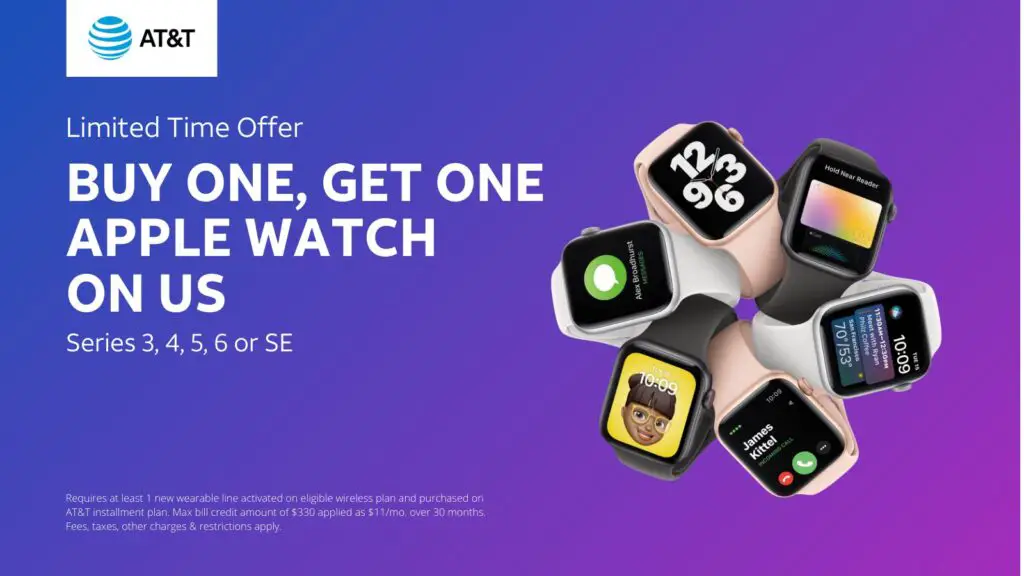 ATT BOGO Apple Watch Deal